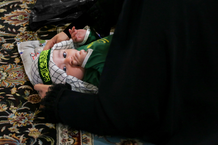 Spiritual ceremony of "Hosseini Infants" in Imam Reza shrine