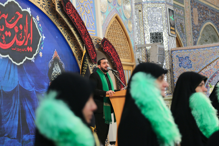 Spiritual ceremony of "Hosseini Infants" in Imam Reza shrine