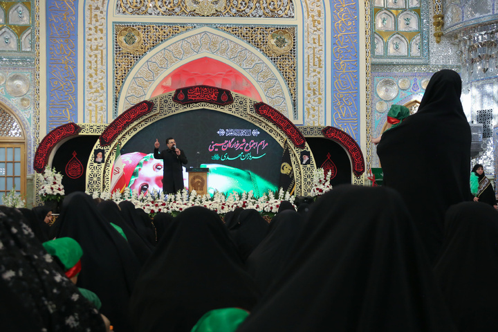 Spiritual ceremony of "Hosseini Infants" in Imam Reza shrine