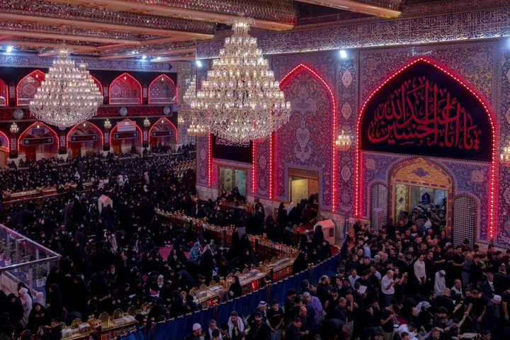 عزاداری شب تاسوعا در کربلا
