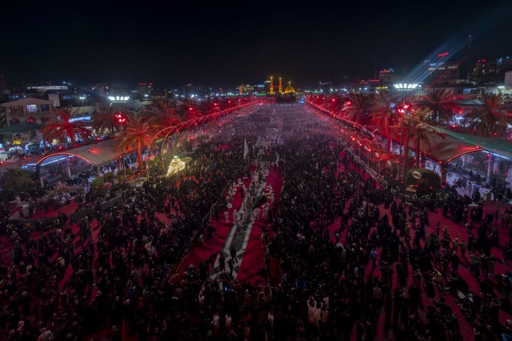 عزاداری شب تاسوعا در کربلا
