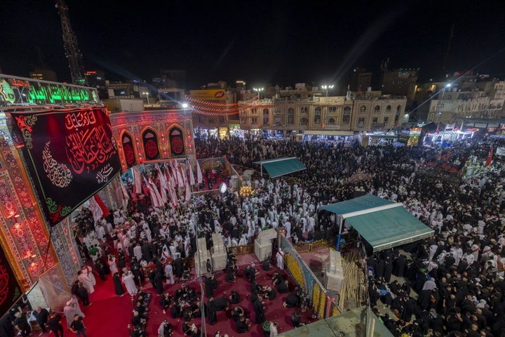 عزاداری شب تاسوعا در کربلا