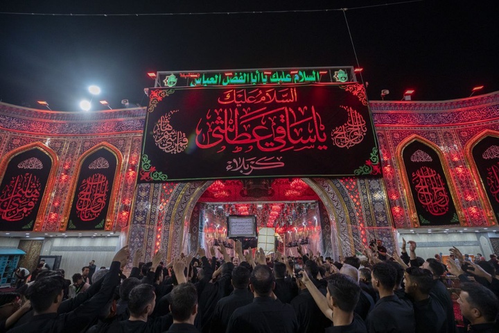 عزاداری شب تاسوعا در کربلا