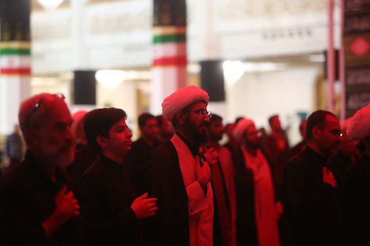 عزاداری شهادت امام سجاد علیه السلام در حرم مطهر بانوی کرامت