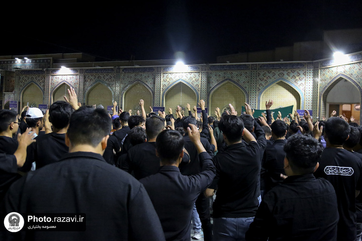 مراسم عزاء موکب الإمام موسی بن جعفر(ع) في الحرم الرضوي الشریف