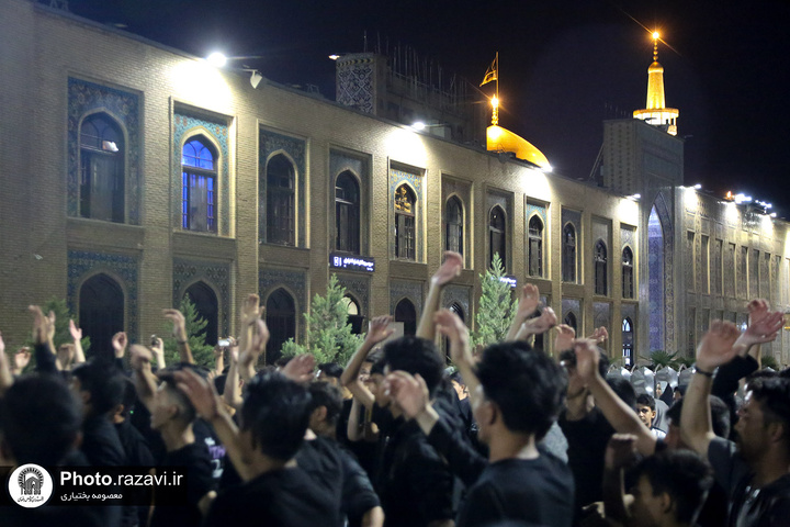 مراسم عزاء موکب الإمام موسی بن جعفر(ع) في الحرم الرضوي الشریف