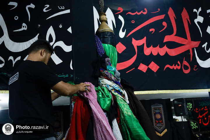 مراسم عزاء موکب الإمام موسی بن جعفر(ع) في الحرم الرضوي الشریف