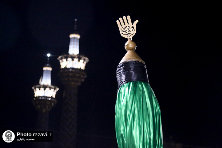 مراسم عزاء موکب الإمام موسی بن جعفر(ع) في الحرم الرضوي الشریف
