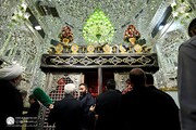 غبار روبی ضریح مطهر حضرت عبدالعظیم حسنی علیه السلام