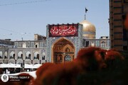 الحزن والأسى یخیمان علی الحرم الرضوي الشریف في تاسوعاء الحسين«ع»
