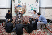 اعتکاف دانش آموزی در حرم مطهر امام رضا علیه السلام