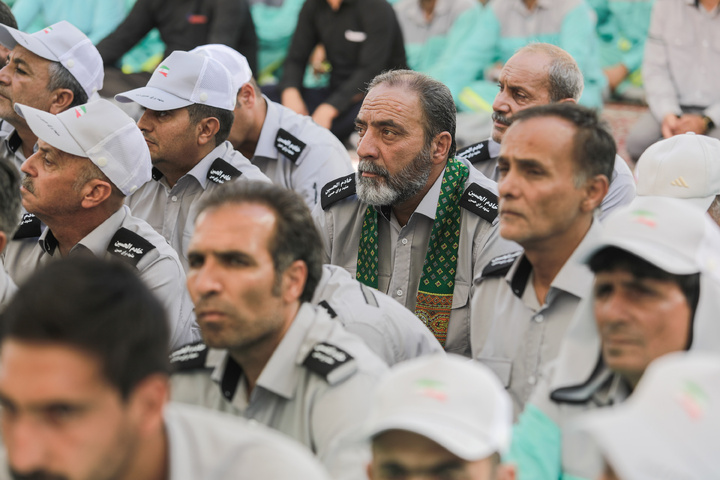 آیین اذن خدمت خادمین شهری در اربعین حسینی