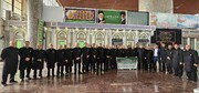 إقامة خدام کشوانیة حرم الإمام الرضا(ع) موکبا بمناسبة أربعین الإمام الحسین(ع) في الکاظمیة