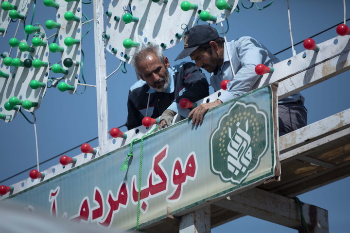 آماده سازی موکب حضرت معصومه(س) در مسیر نجف به کربلا