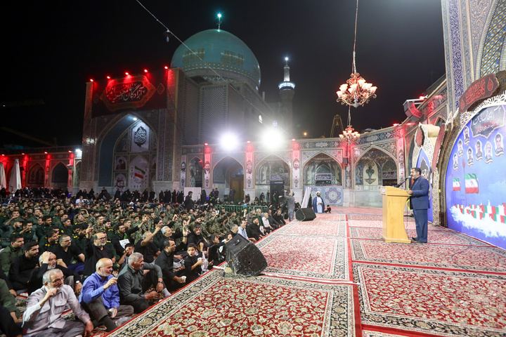Holy shrine holds 40th day memorial for martyrs of Israeli aggression