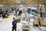 Central Kitchen of Astan Quds Razavi set up at Mehran Border