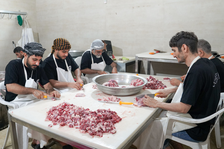 Central Kitchen of Astan Quds Razavi set up at Mehran Border