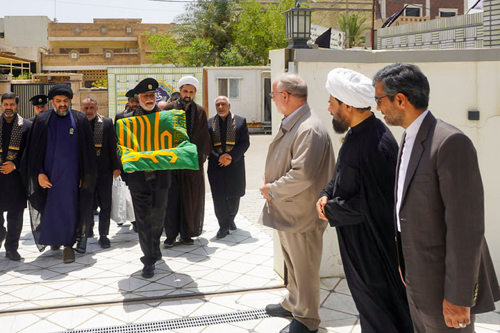 Imam Reza shrine servants present along Arbaeen pilgrimage route