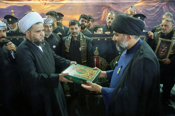 Imam Reza shrine servants present along Arbaeen pilgrimage route