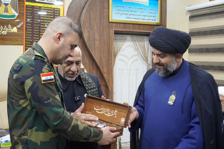 Imam Reza shrine servants present along Arbaeen pilgrimage route