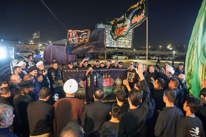 Imam Reza shrine servants present along Arbaeen pilgrimage route