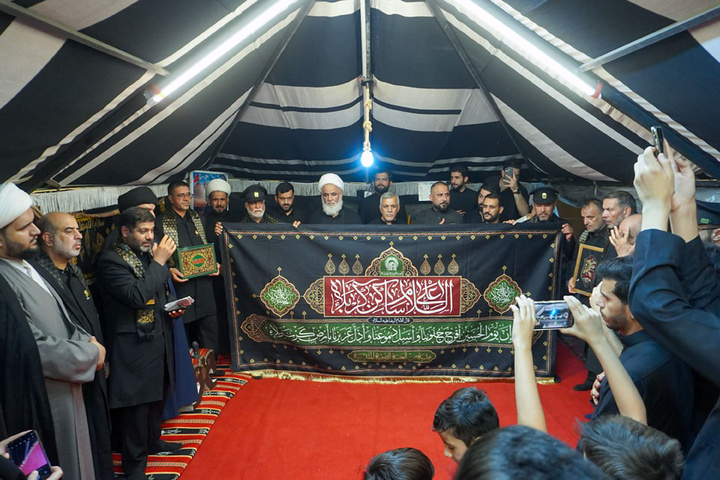 Imam Reza shrine servants present along Arbaeen pilgrimage route