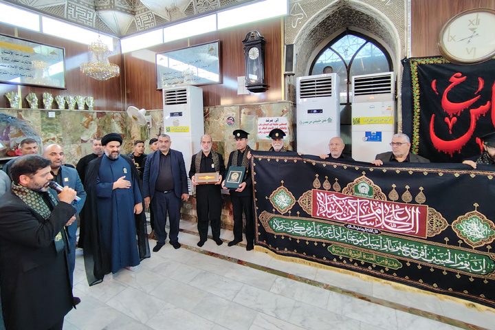 Imam Reza shrine servants present along Arbaeen pilgrimage route