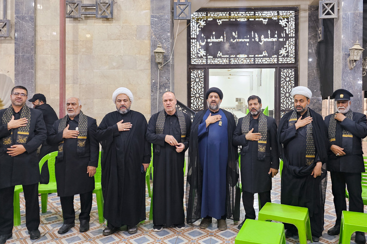 Imam Reza shrine servants present along Arbaeen pilgrimage route