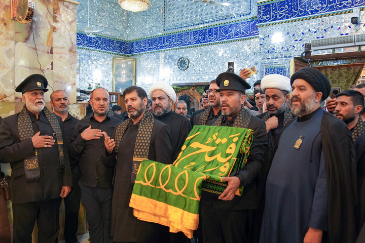Imam Reza shrine servants present along Arbaeen pilgrimage route
