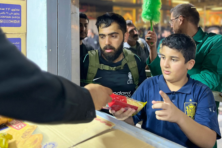 Mukib of Imam Reza Shrine stationed in Najaf