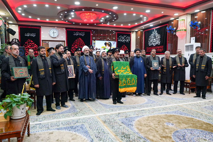 حرم امام رضا(ع) کے خادموں کی حرم امیرالمؤمنین میں حاضری