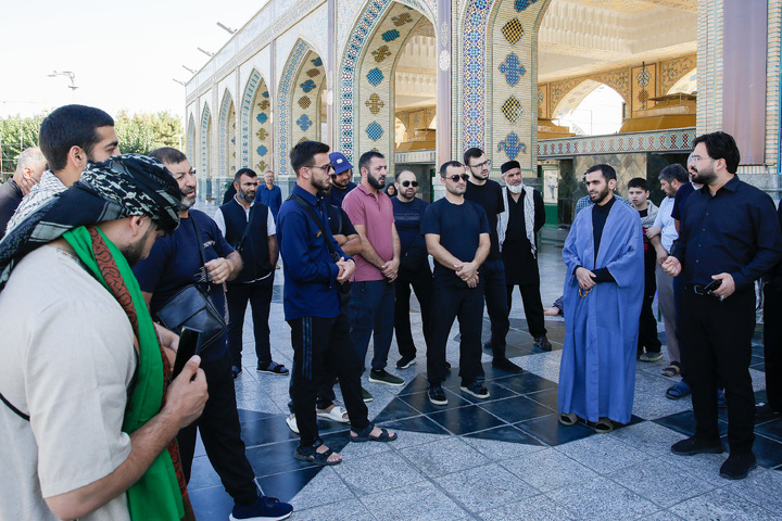 Kazakh pilgrims visit Imam Reza Shrine 