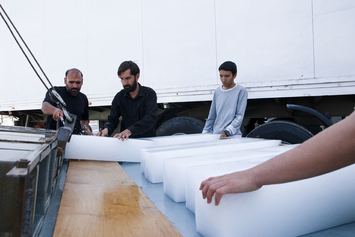 Preparations underway for service tents in Mashhad during final days of Safar 