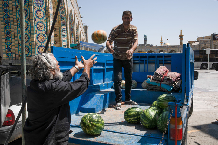 Preparations underway for service tents in Mashhad during final days of Safar 