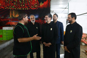 آستان قدس رضوی کے نائب متولی کا خدماتی موکبوں کا دورہ