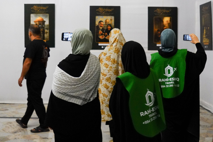 1st Intl. AI-based Razavi illustration contest holds exhibit