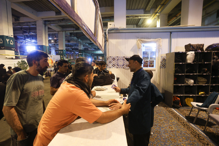 Imam Reza Mukib offers lodging, care, and meals to pilgrims in shrine’s parking area