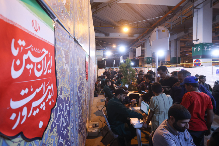 Imam Reza Mukib offers lodging, care, and meals to pilgrims in shrine’s parking area