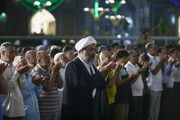 Lunar eclipse marked with congregational Ayat prayer at Imam Reza Shrine