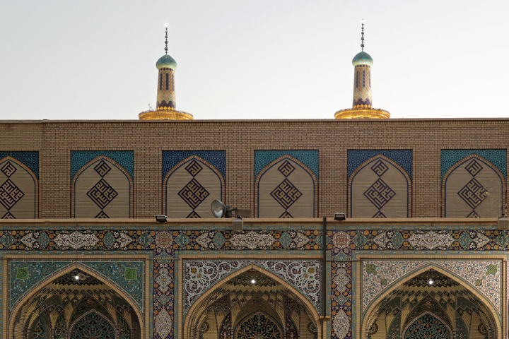 حرم امام رضا(ع) میں پیغمبر اکرم(ص) کے نام کا نقش مبارک