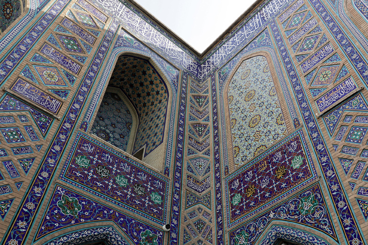 Artistic renderings of Prophet’s name adorn Imam Reza Shrine