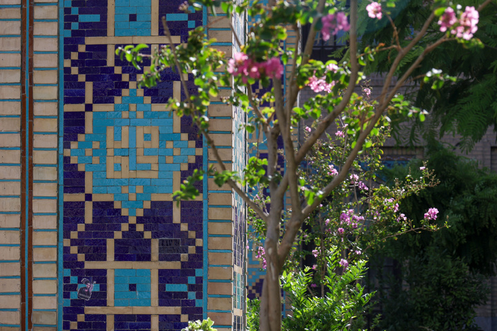 Artistic renderings of Prophet’s name adorn Imam Reza Shrine