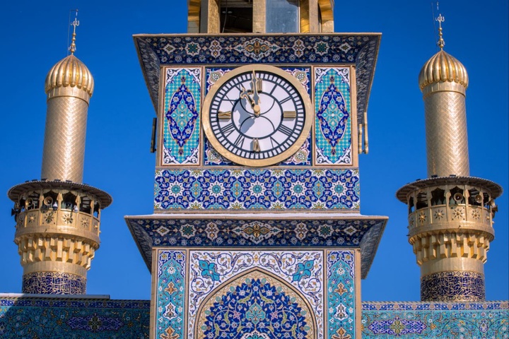 برج ساعت حرم مطهر اباالفضل علیه السلام