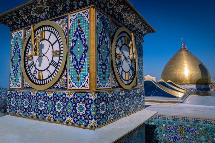 برج ساعت حرم مطهر اباالفضل علیه السلام