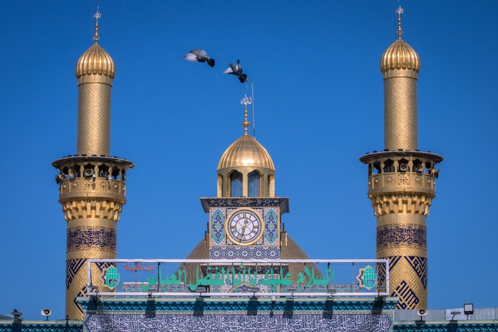 برج ساعت حرم مطهر اباالفضل علیه السلام