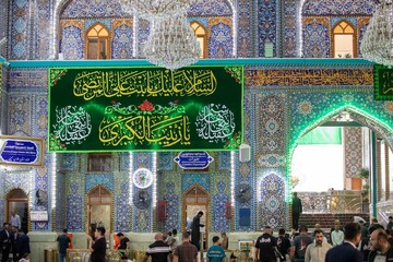 حال و هوای حرم مطهر حسینی در سالروز ولادت حضرت زینب(س)