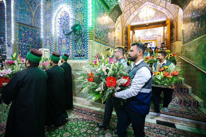 حال و هوای حرم مطهر حسینی در سالروز ولادت حضرت زینب(س)