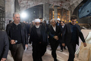 بازدید تولیت آستان قدس رضوی از احداث رواق های جدید حرم مطهر رضوی