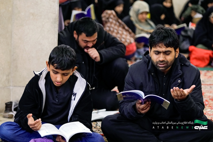 مراسم احیا زائران اردو زبان در شب نوزدهم ماه مبارک رمضان