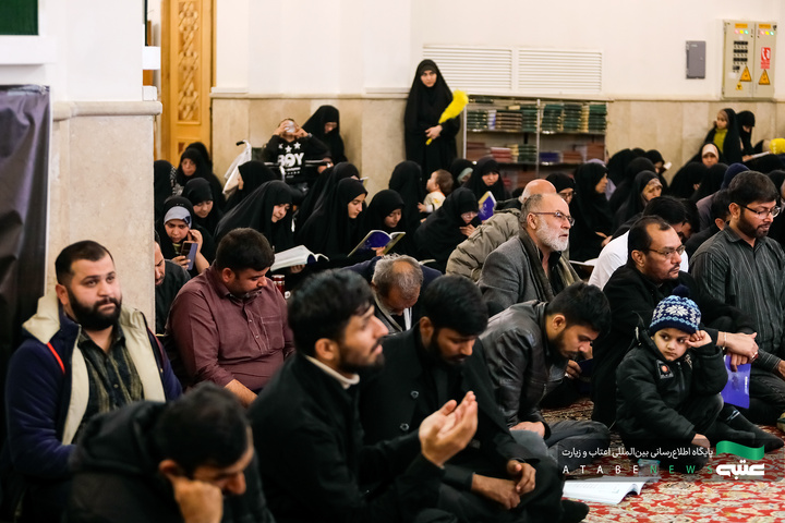 مراسم احیا زائران اردو زبان در شب نوزدهم ماه مبارک رمضان